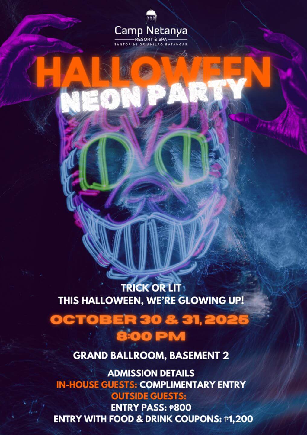 Halloween 2025 Neon Party